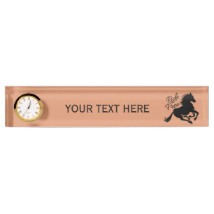 Ride Free custom color name plate