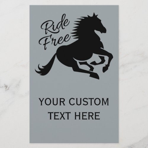 Ride Free custom flyers