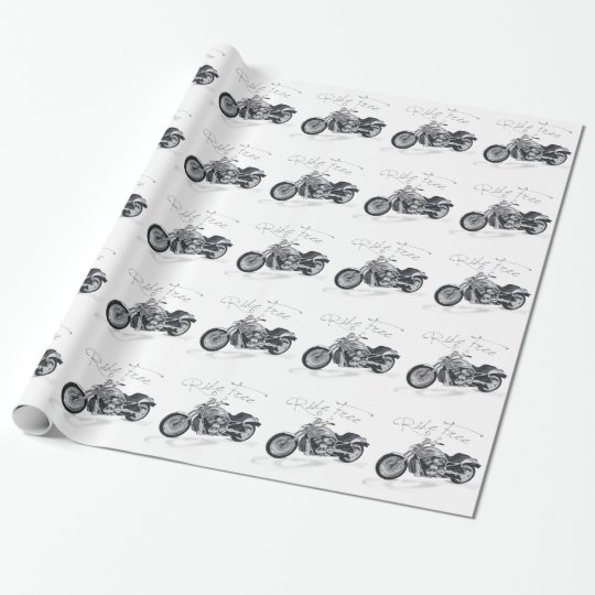 Ride Free Harley  Davidson  Wrapping Paper  Zazzle com