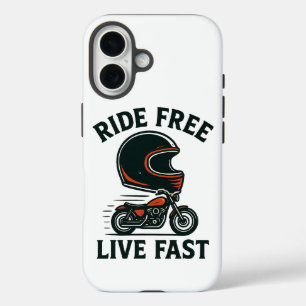Ride Free iPhone 16 Case – Motorcycle Adventure
