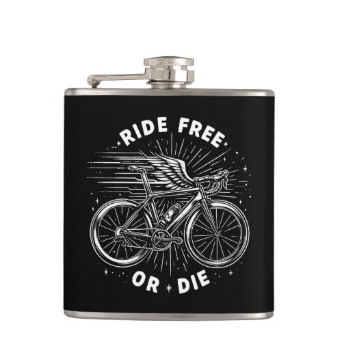 Ride Free Or Die Cycling Flask