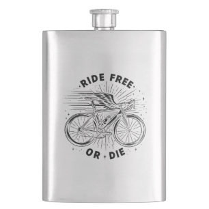 Ride Free Or Die Cycling Flask