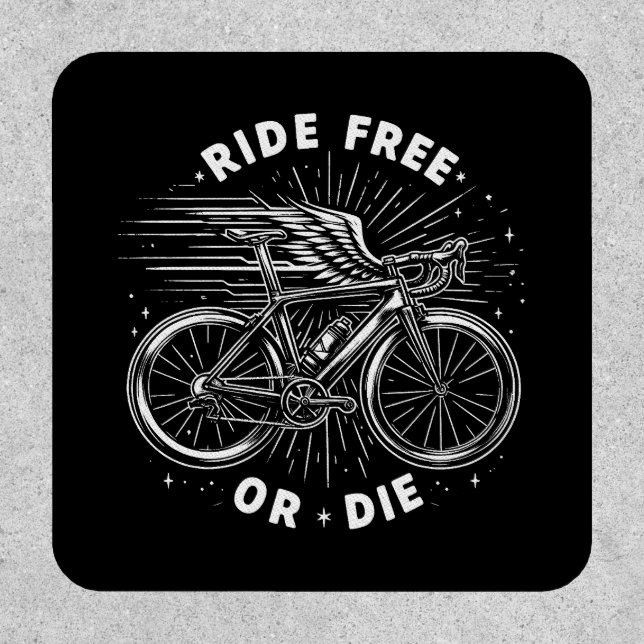 Ride Free Or Die Cycling Patch (Front)
