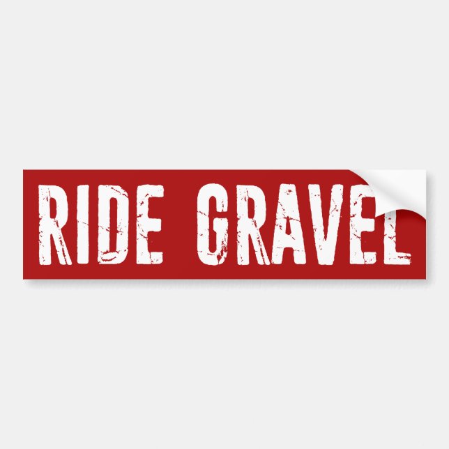 Ride Gravel Bumper Sticker (Front)
