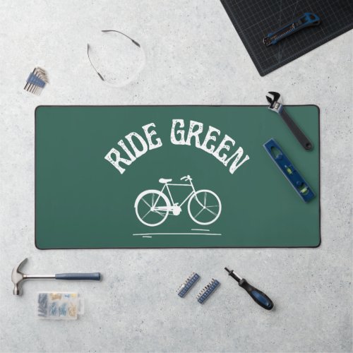 Ride Green Earth Day Bike Desk Mat