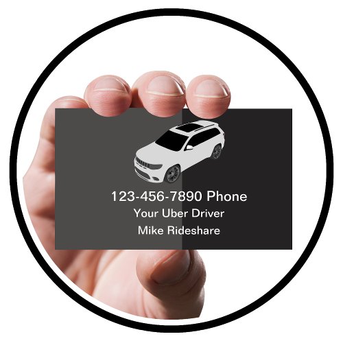 Ride Hailing Taxi Service Business Card