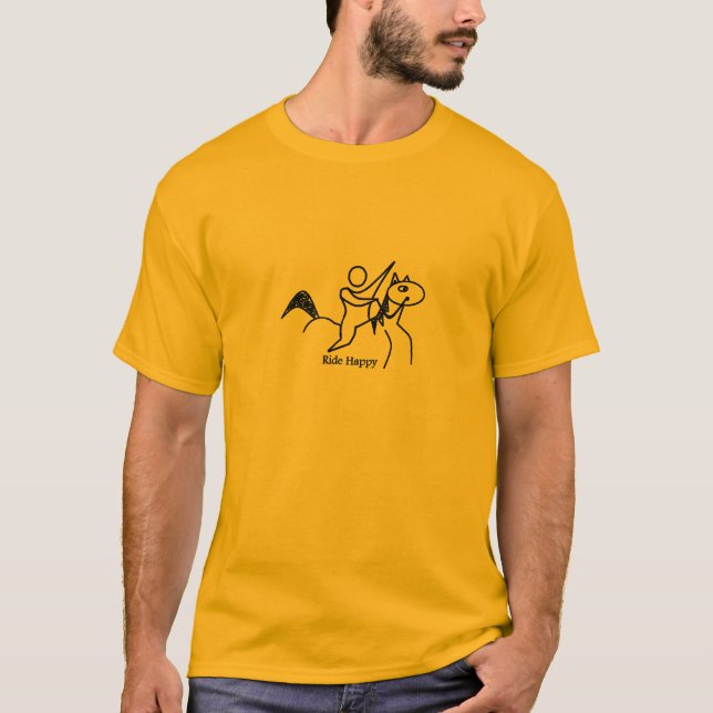 Ride Happy (Horse) 02 T-Shirt (Front)