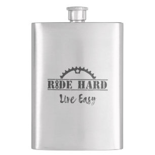 Ride Hard Live Easy Cycling Flask