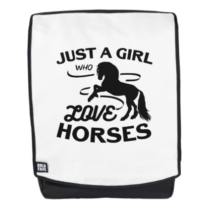 Ride Horse Lovers Gifts Riding Who Loves Horses Backpack