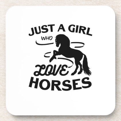 Ride Horse Lovers Gifts Riding Who Loves Horses Beverage Coaster