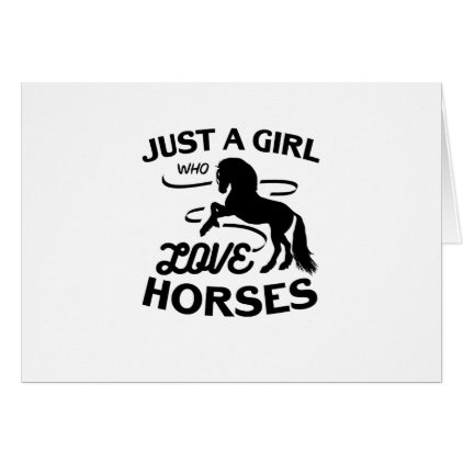 Ride Horse Lovers Gifts Riding Who Loves Horses Card