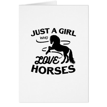 Ride Horse Lovers Gifts Riding Who Loves Horses Card