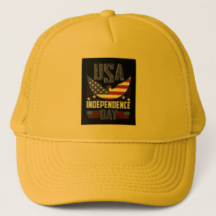 Ride in Style: USA Independence Day Trucker Hat