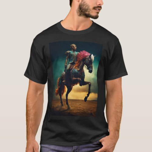 Ride into Adventure Men in the Saddle T_Shirt