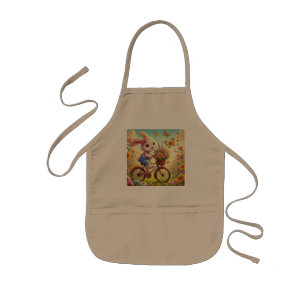 Ride Into Joy - Bunny Bicycle Kids' Apron