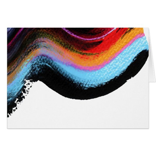 Ride it abstract painting cards (Front Horizontal)