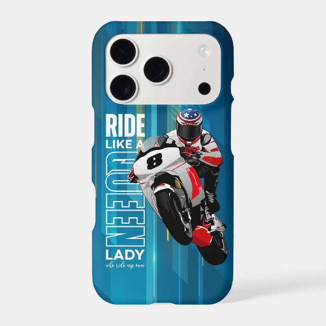 Ride Like a Queen  |  iPhone Case (Back)