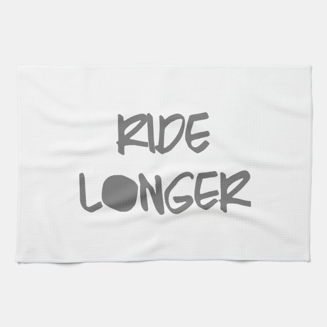 Ride Longer Motivational Workout Towel (Horizontal)