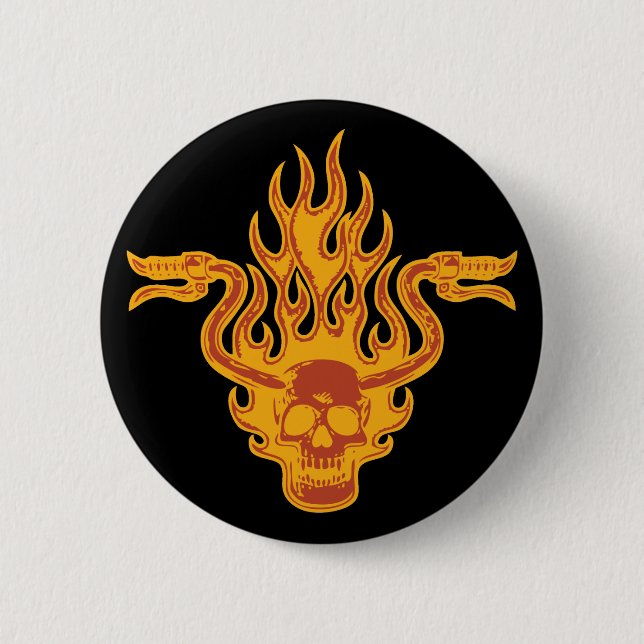 Ride Minded Pinback Button (Front)