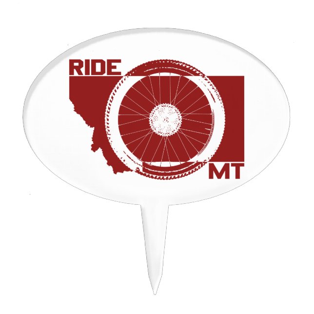 Ride Montana Cake Topper (Front)