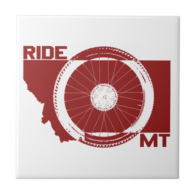 Ride Montana Ceramic Tile (Front)