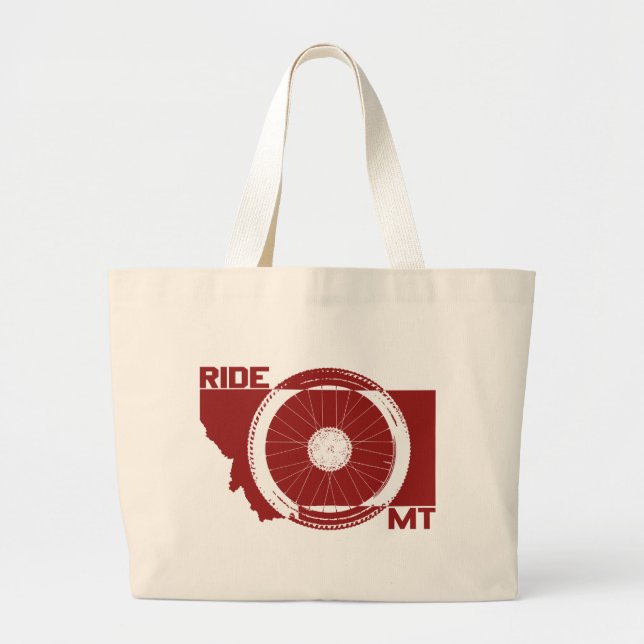 Ride Montana Large Tote Bag (Front)