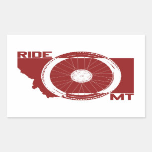 Ride Montana Rectangular Sticker