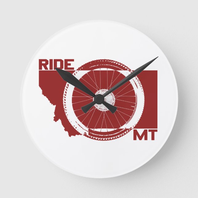 Ride Montana Round Clock (Front)