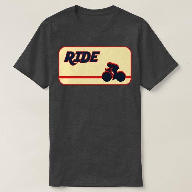 Ride More Time trial Road Cycle T-Shirt (Design Front)