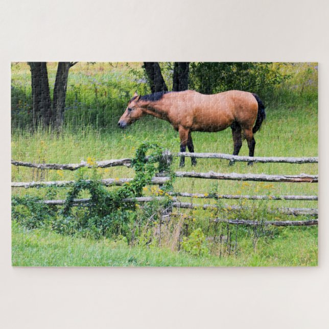 Ride More - Worry Less - Horse Ranch - 20x30 Jigsaw Puzzle (Horizontal)