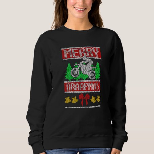 Ride Motocross Ugly Christmas Sweater Mx Dirt Bike