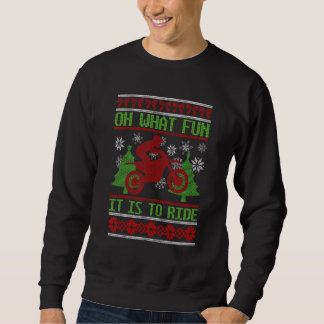 Ride Motocross Ugly Christmas Sweater Mx Dirt Bike