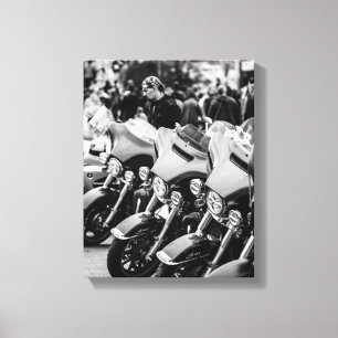 Ride Motorbike Motorcycle Biker Rider Details Canvas Print