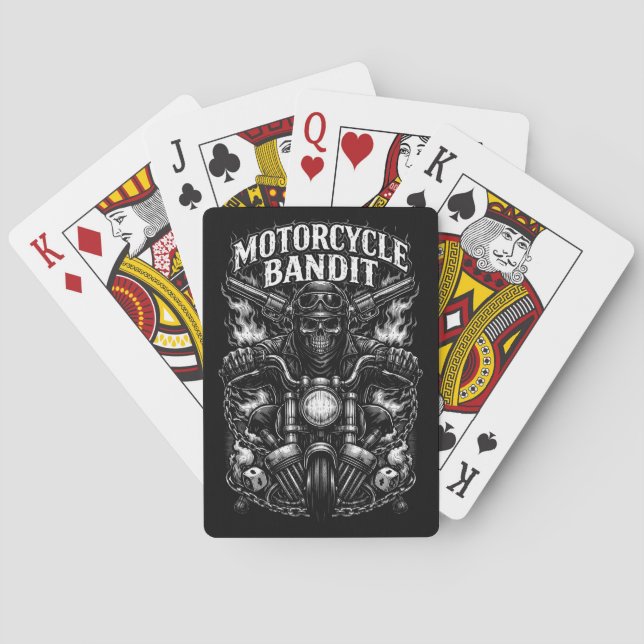 Ride of the Iron Bandit Poker Cards (Back)