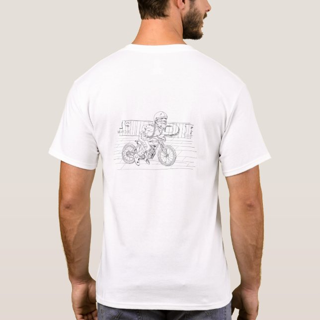 Ride of the ruperts white tshirt (Back)