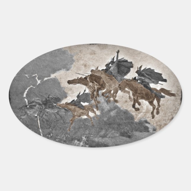 Ride of the Valkyries Oval Sticker (Front)