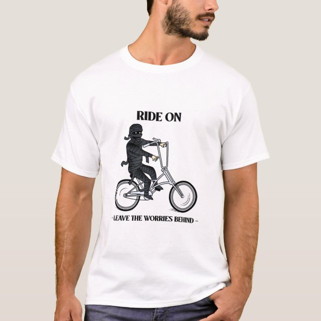 Ride On, Leave the Worries Behind-CYCLING T-Shirt (Front)