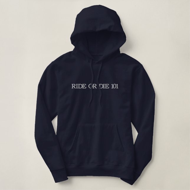 Ride or Die 101 Hoodie (Womens Fit) (Design Front)