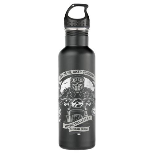 Ride Or Die Biker Club Stainless Steel Water Bottle