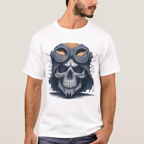 Ride or Die _ Distressed Skull T_Shirt