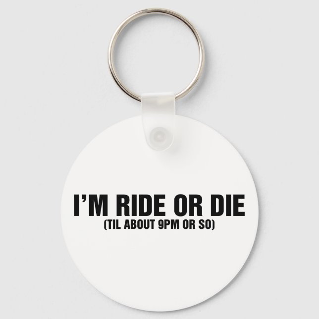 Ride or Die Keychain (Front)