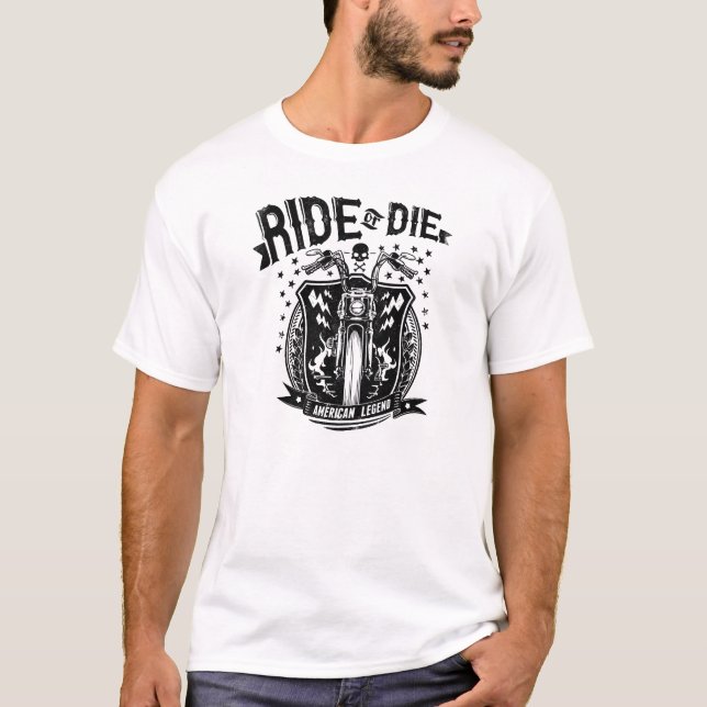 Ride or Die Motorcycle T-Shirt (Front)