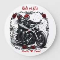 Ride or Die Personalized Skeleton Couple