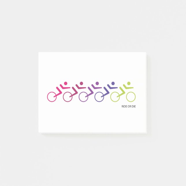 RIDE OR DIE, roads riders Post-it Notes (Front)