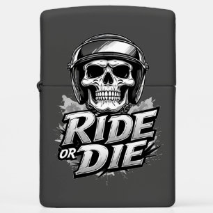 Ride Or Die Skull For Biker Lovers Zippo Lighter