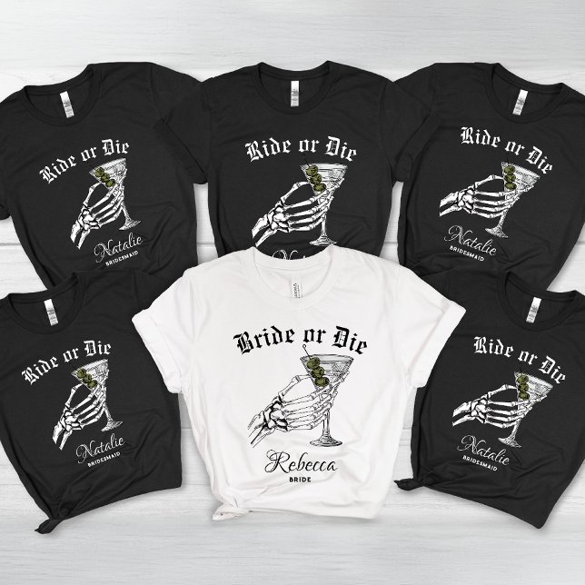Ride Or Die Til Death Do We Party Bachelorette Tri-Blend Shirt (Creator Uploaded)