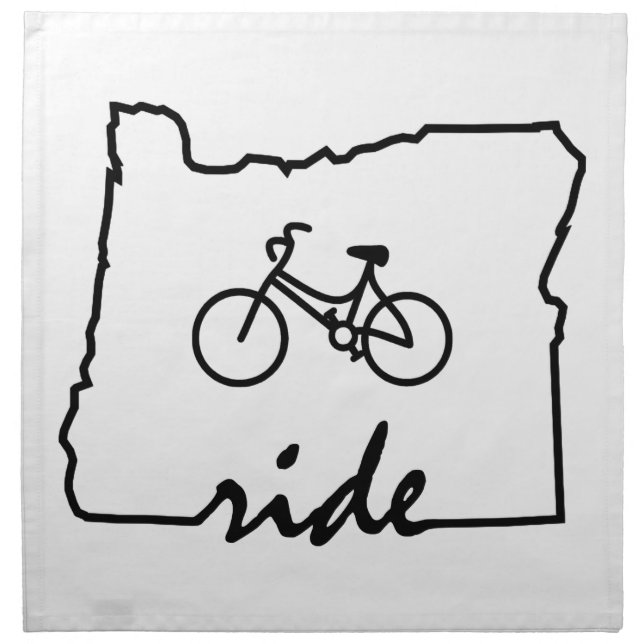 Ride Oregon (Cycling) Napkin (Front)