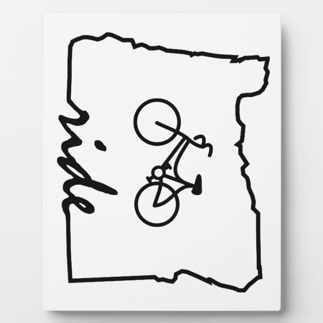 Ride Oregon (Cycling) Plaque (Front)