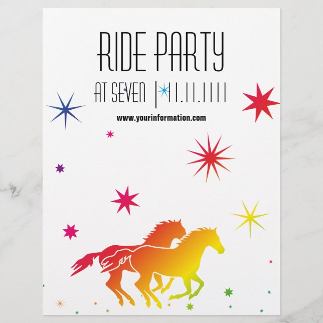 Ride Party Flyer (Back)