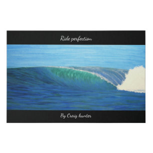 Ride perfection faux canvas print